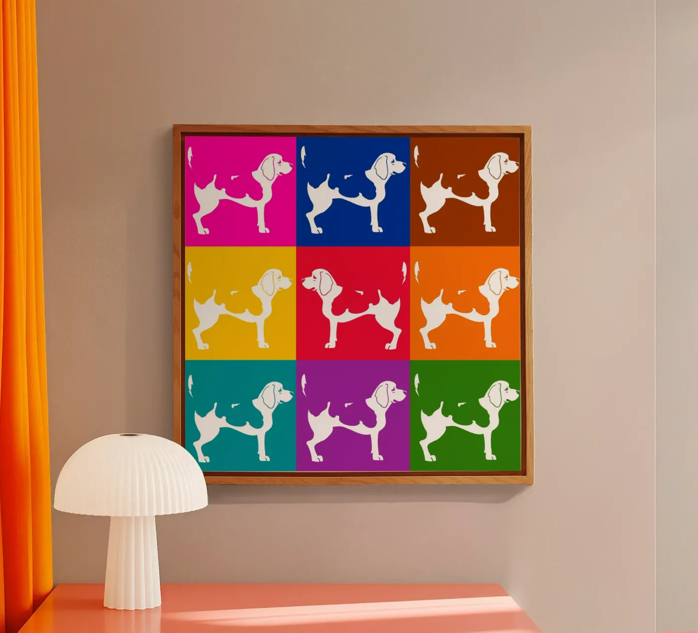 Beagle acrylic glass by Pop dogs