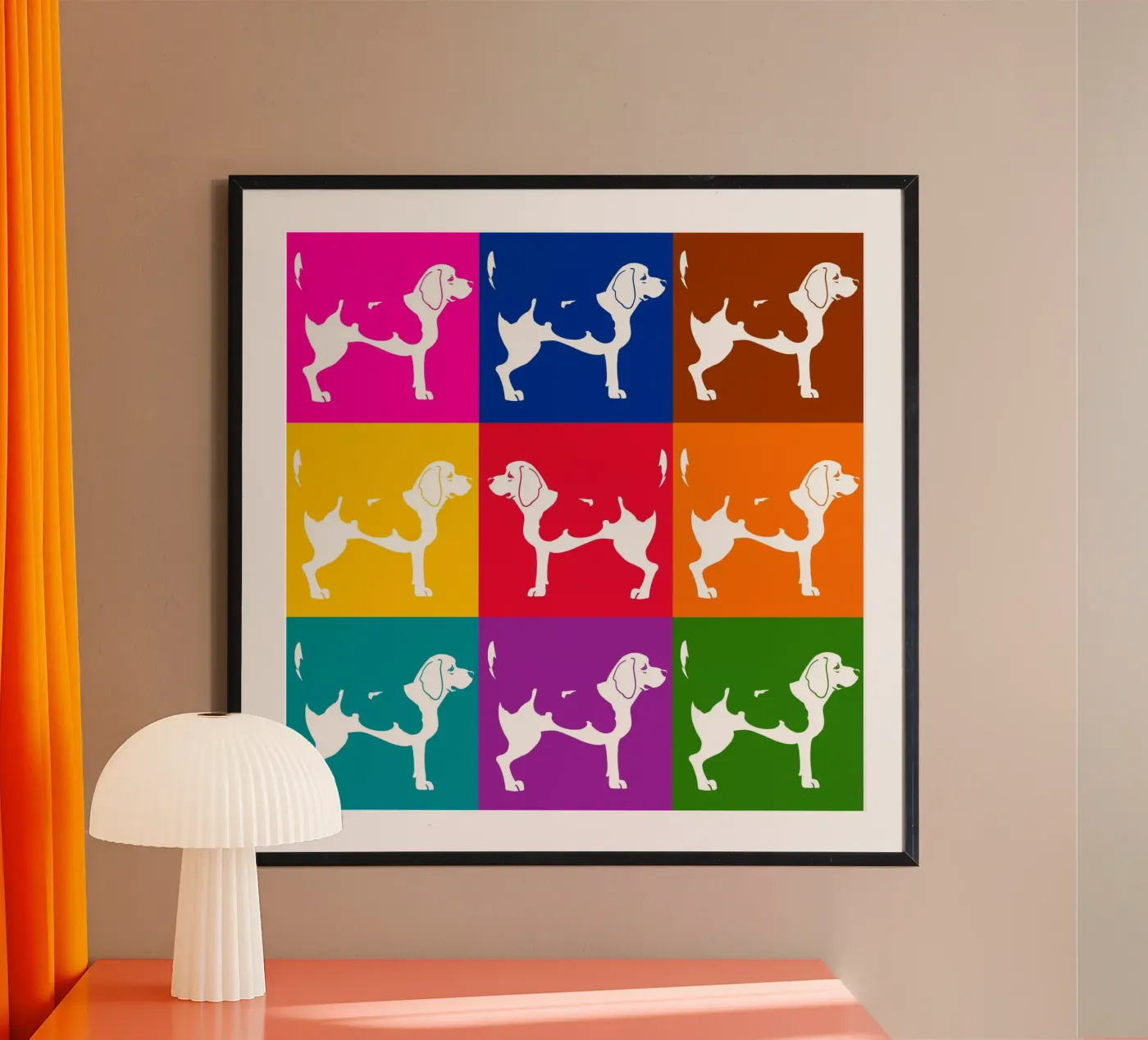 Beagle Poster von Pop dogs