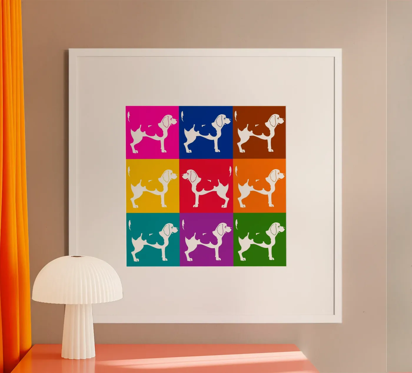 Beagle Poster von Pop dogs