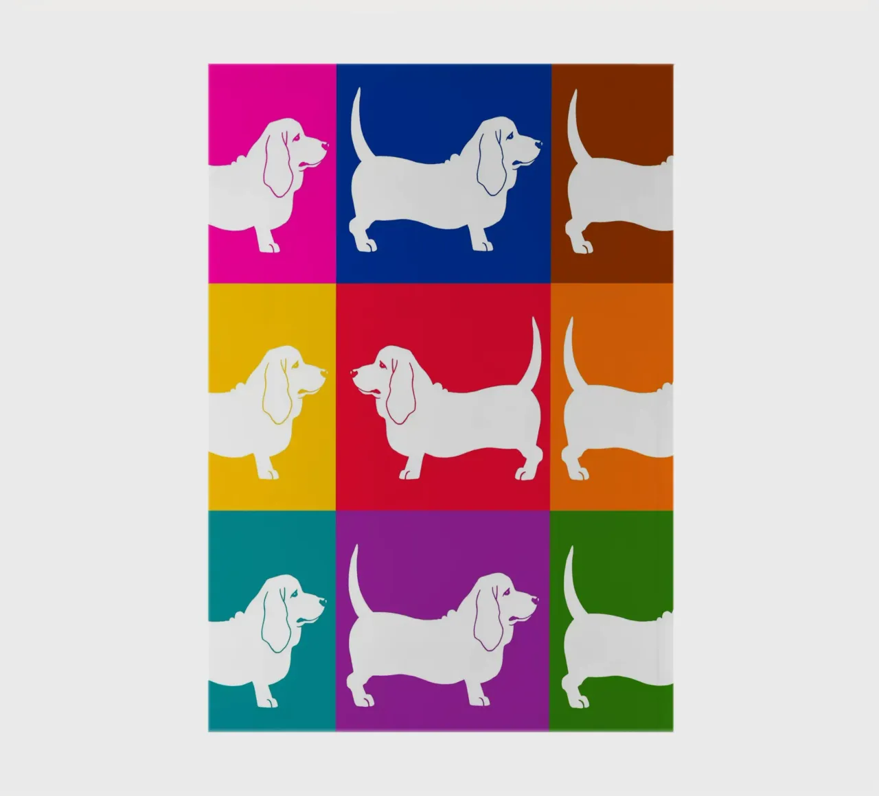Basset Hound notebook by Pop dogs