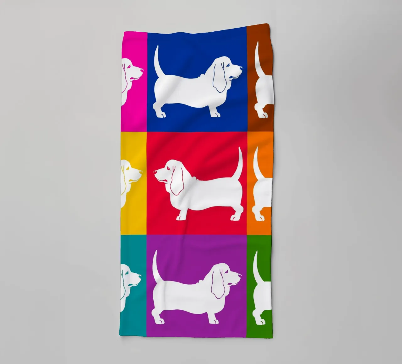 Basset Hound towel by Pop dogs