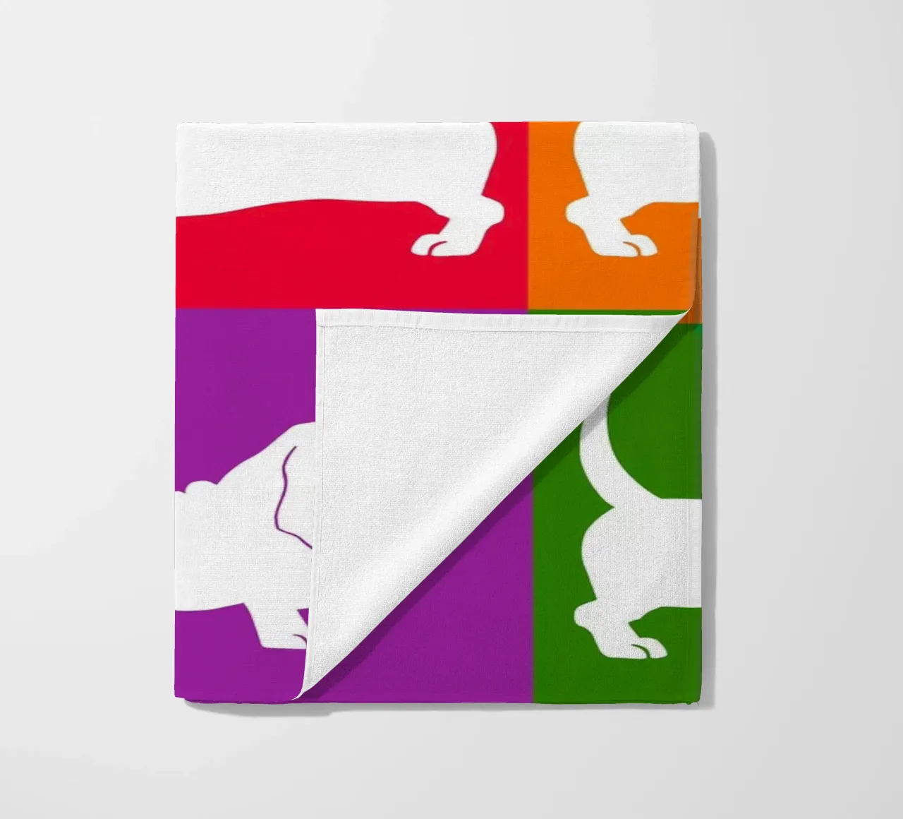 Basset Hound beach towel by Pop dogs