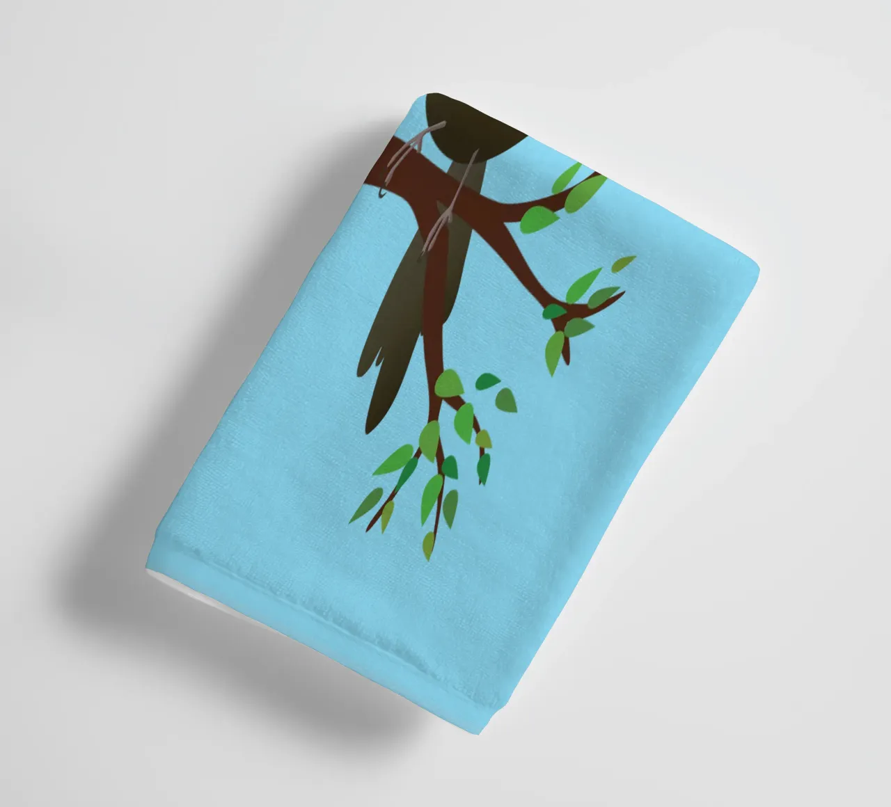 A couple of egg shaped blackbirds towel by BwiseLizzy
