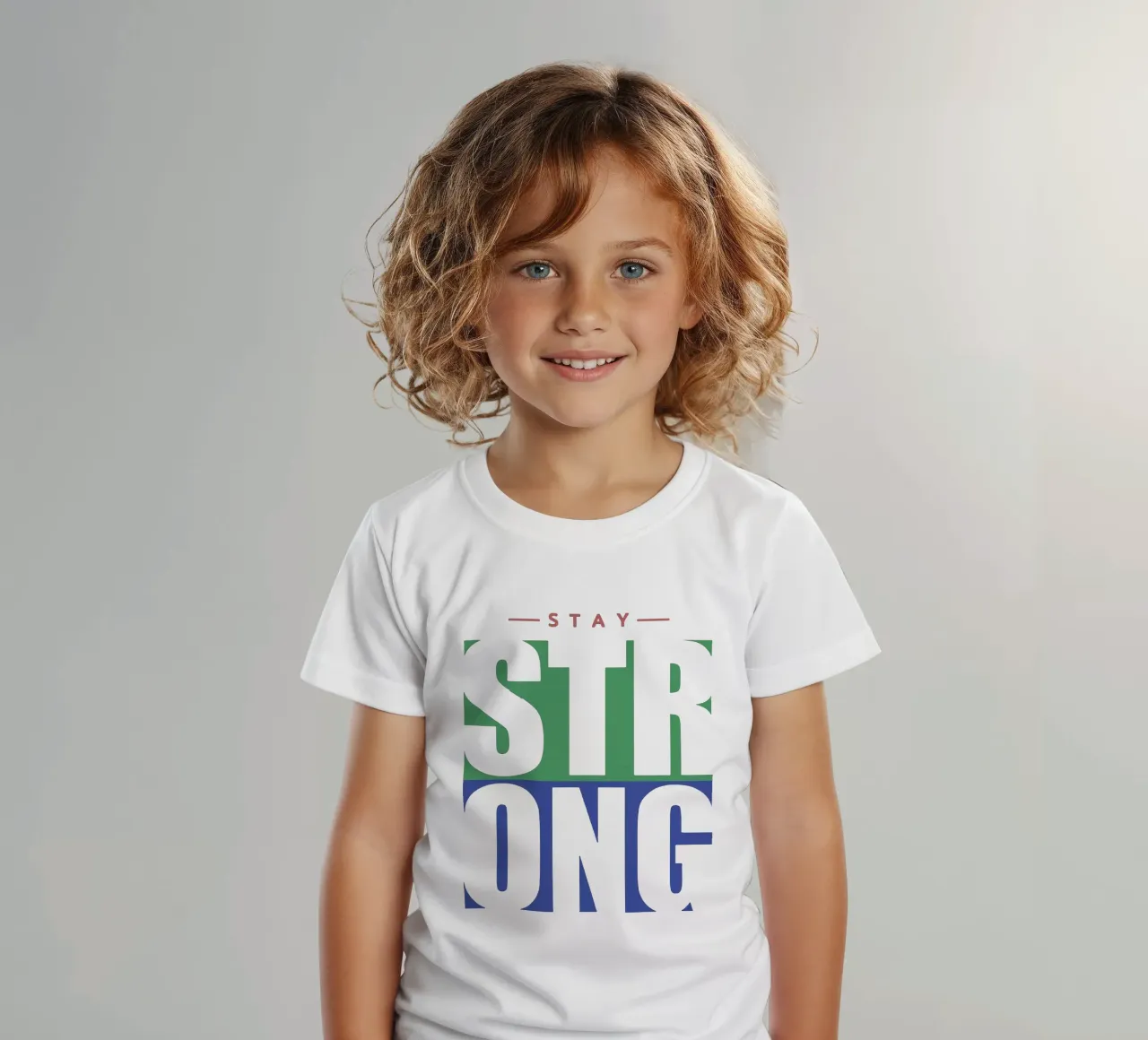 Stay Strong kids t-shirt by Gunawan Rb
