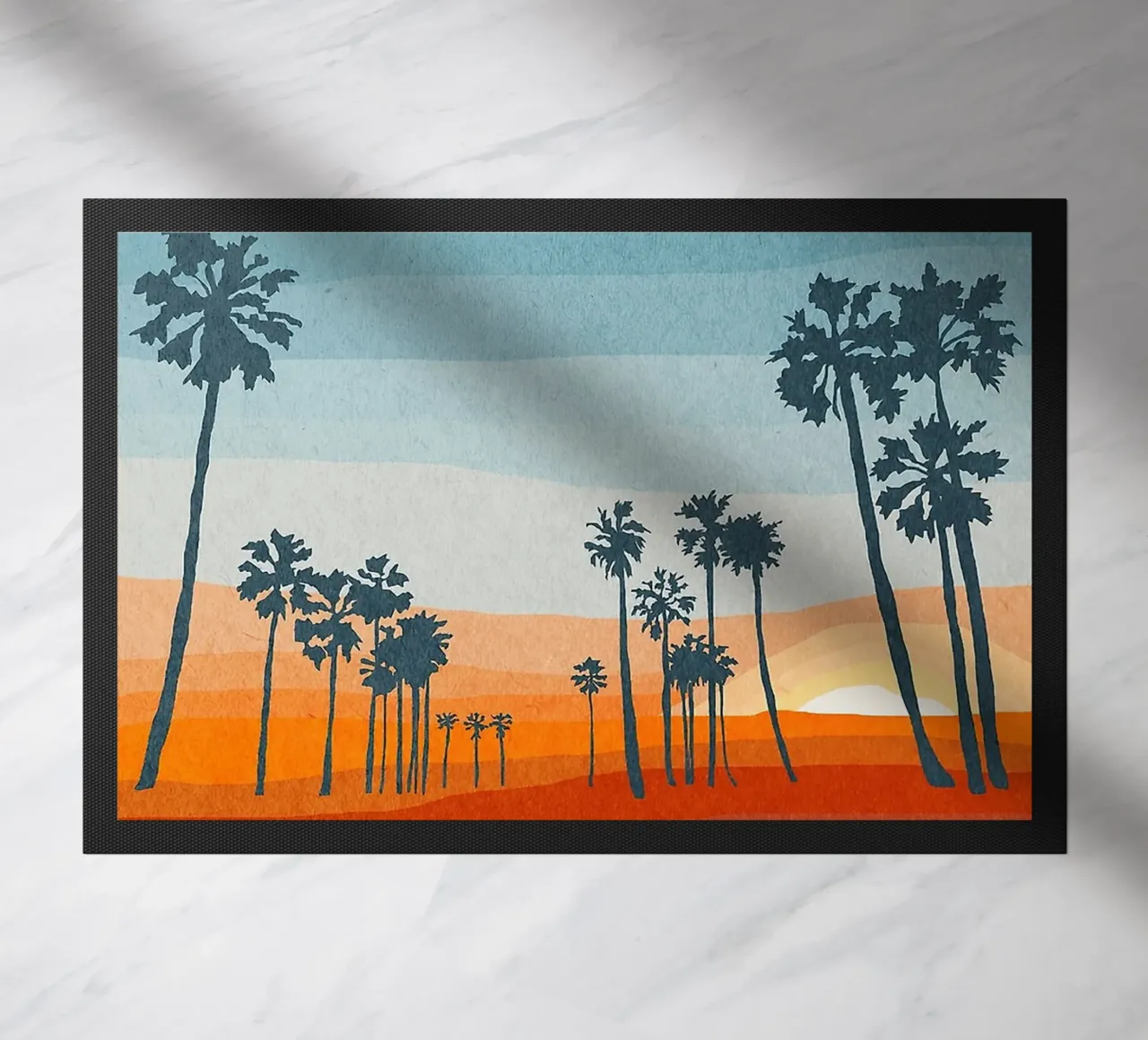 Sunset and palms zerbino da Lynn Janet