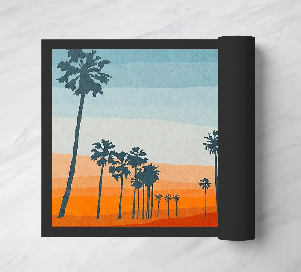 Sunset and palms zerbino da Lynn Janet