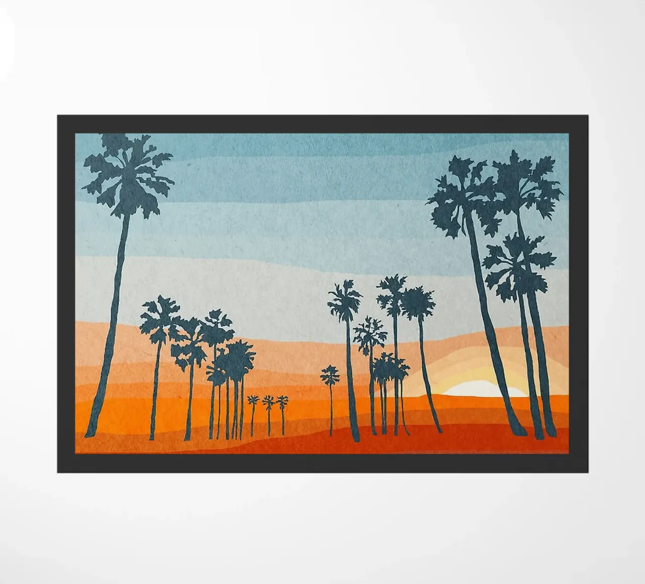 Sunset and palms zerbino da Lynn Janet