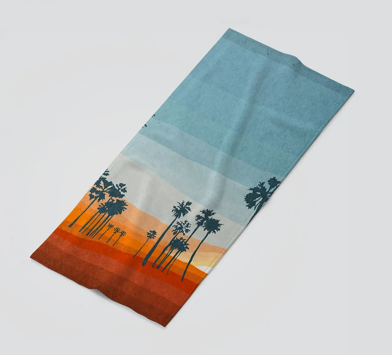 Sunset and palms telo mare da Lynn Janet