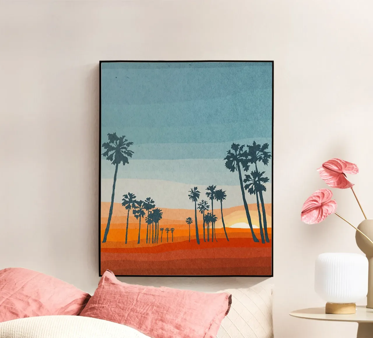Sunset and palms plexiglass da Lynn Janet