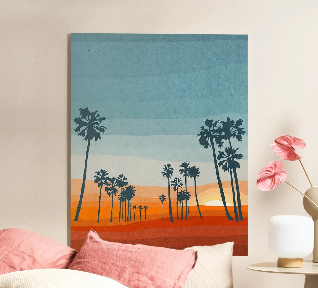 Sunset and palms plexiglass da Lynn Janet