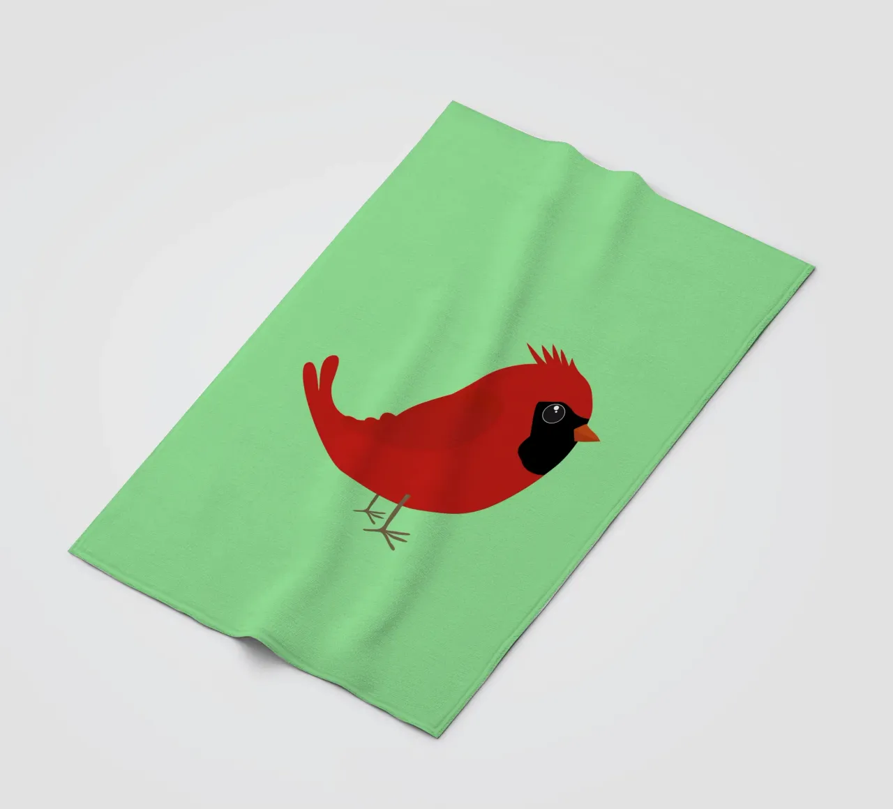 Cute northern cardinal fleece blanket by BwiseLizzy