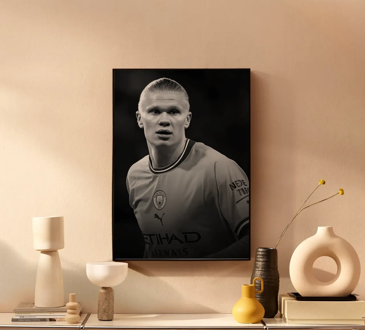 Haaland plexiglass da Black White Poster