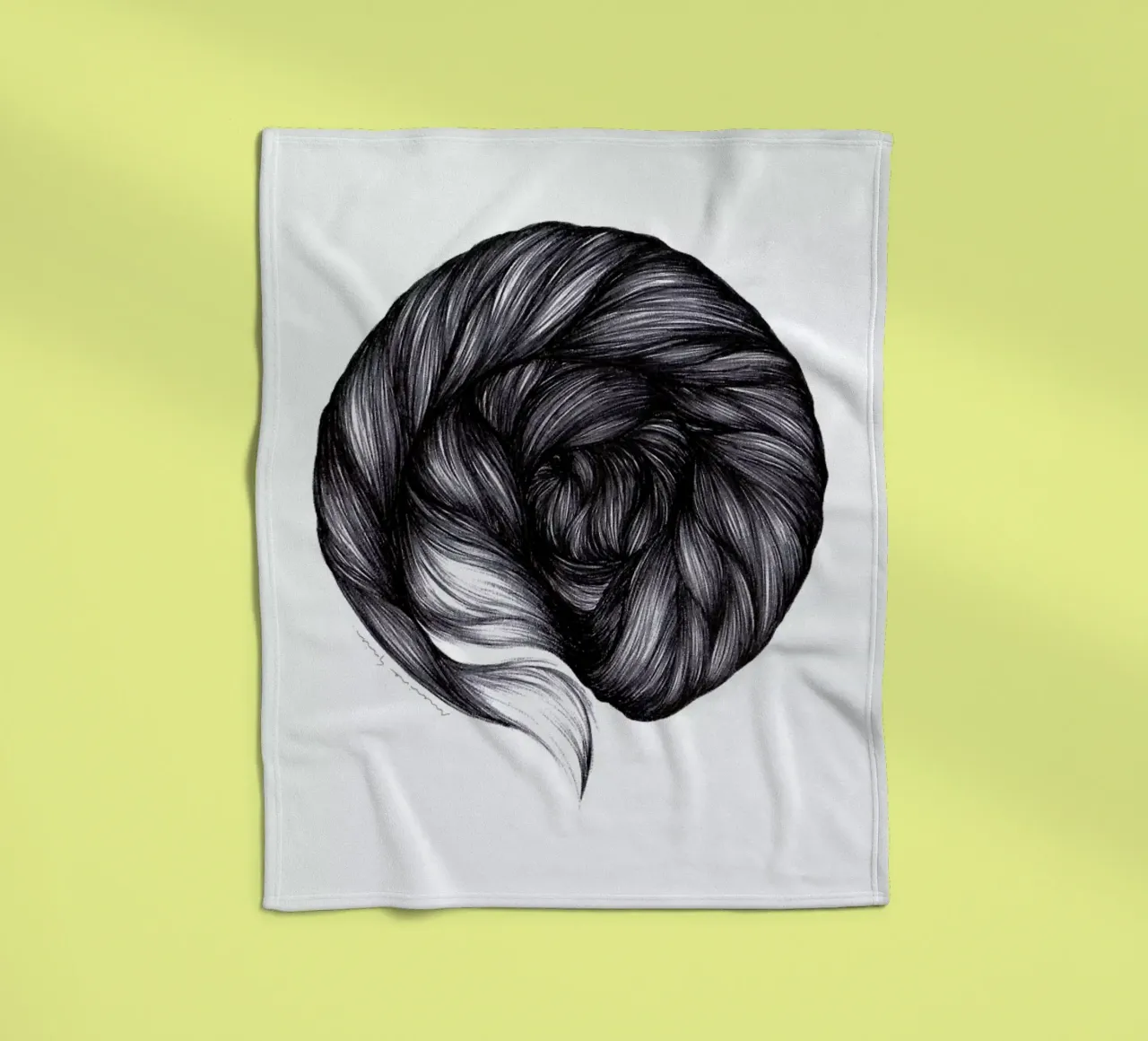 The Hole fleece blanket by Marina Guiu