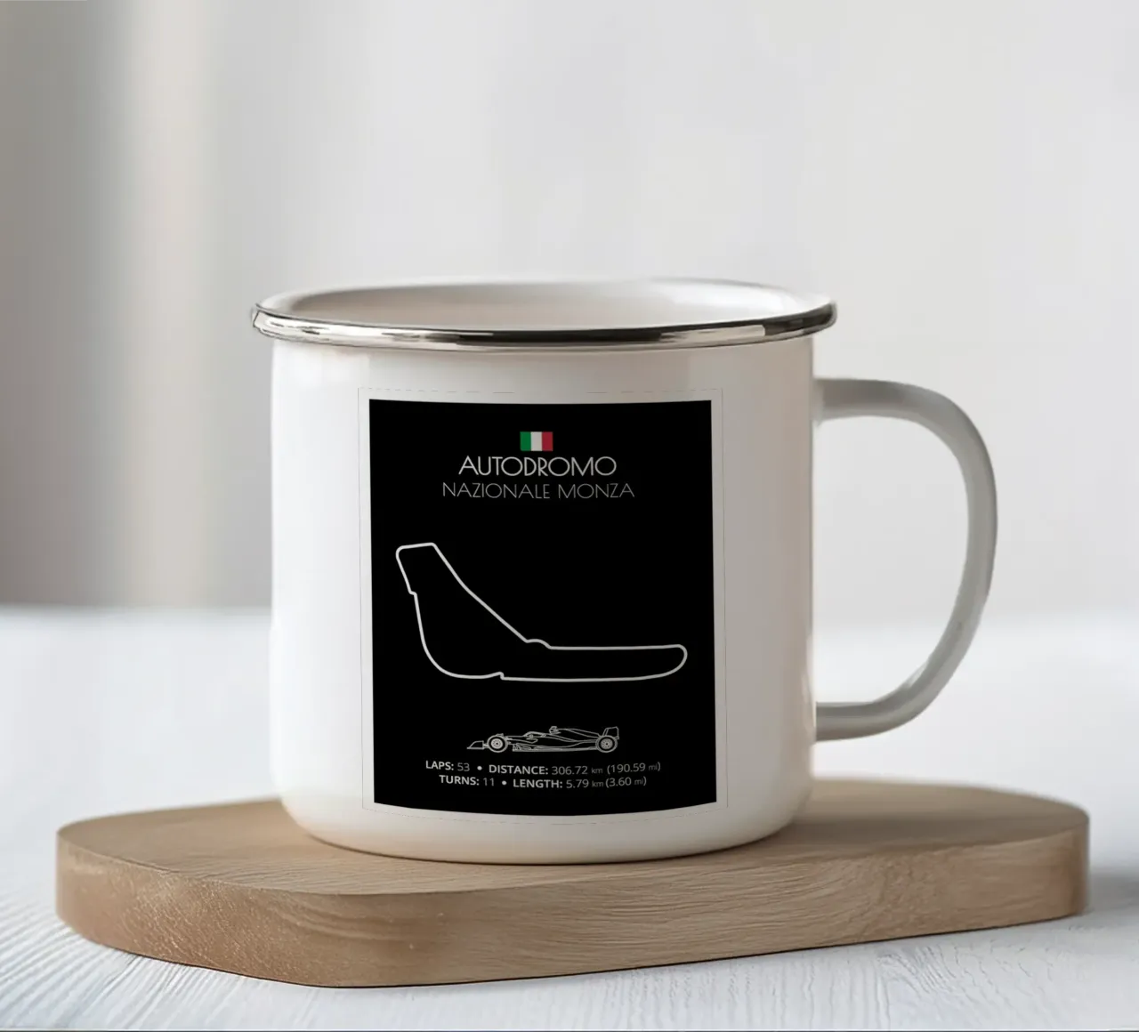 Autodromo Nazionale Monza F1 Formula Race Track tazza in smalto da ashcraft shop