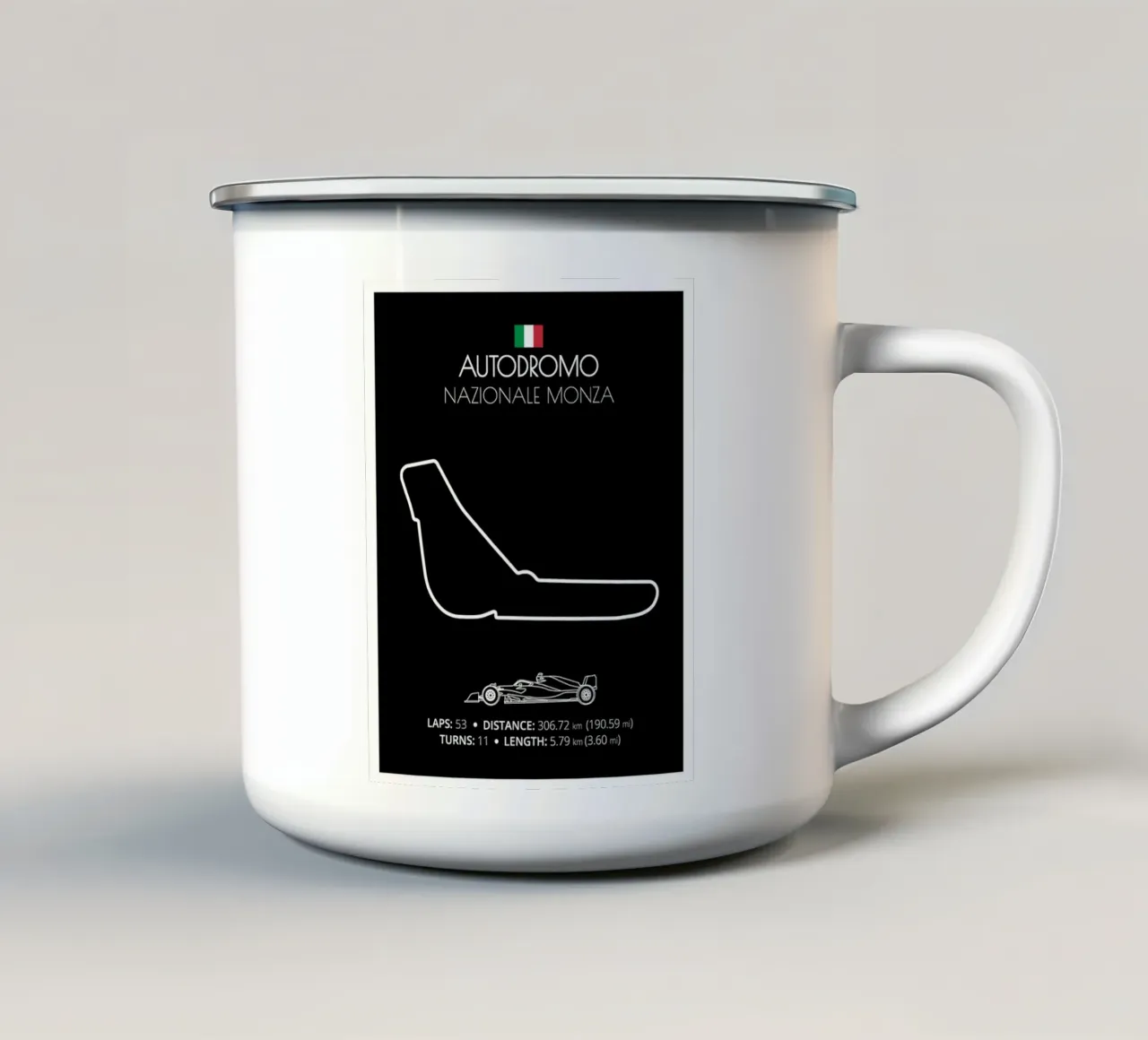 Autodromo Nazionale Monza F1 Formula Race Track tazza in smalto da ashcraft shop
