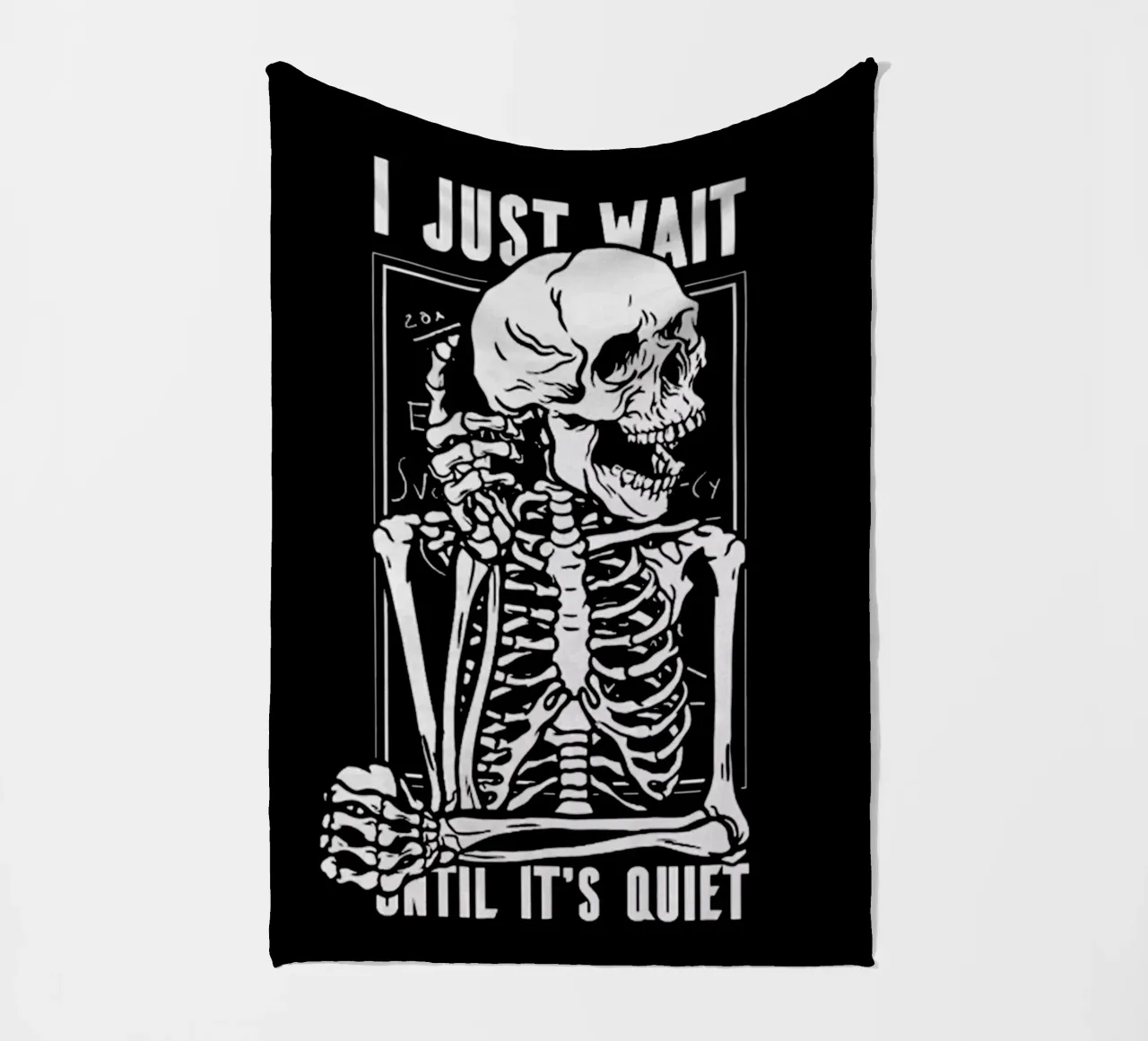 Ich warte einfach Fleecedecke von Gunawan Rb