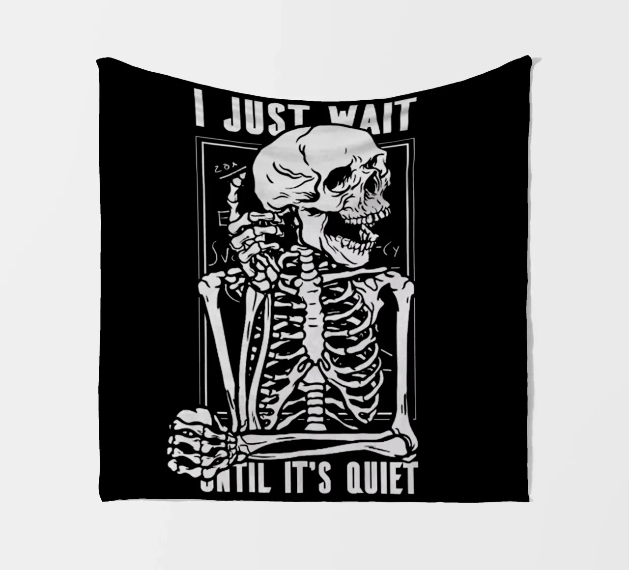 Ich warte einfach Fleecedecke von Gunawan Rb