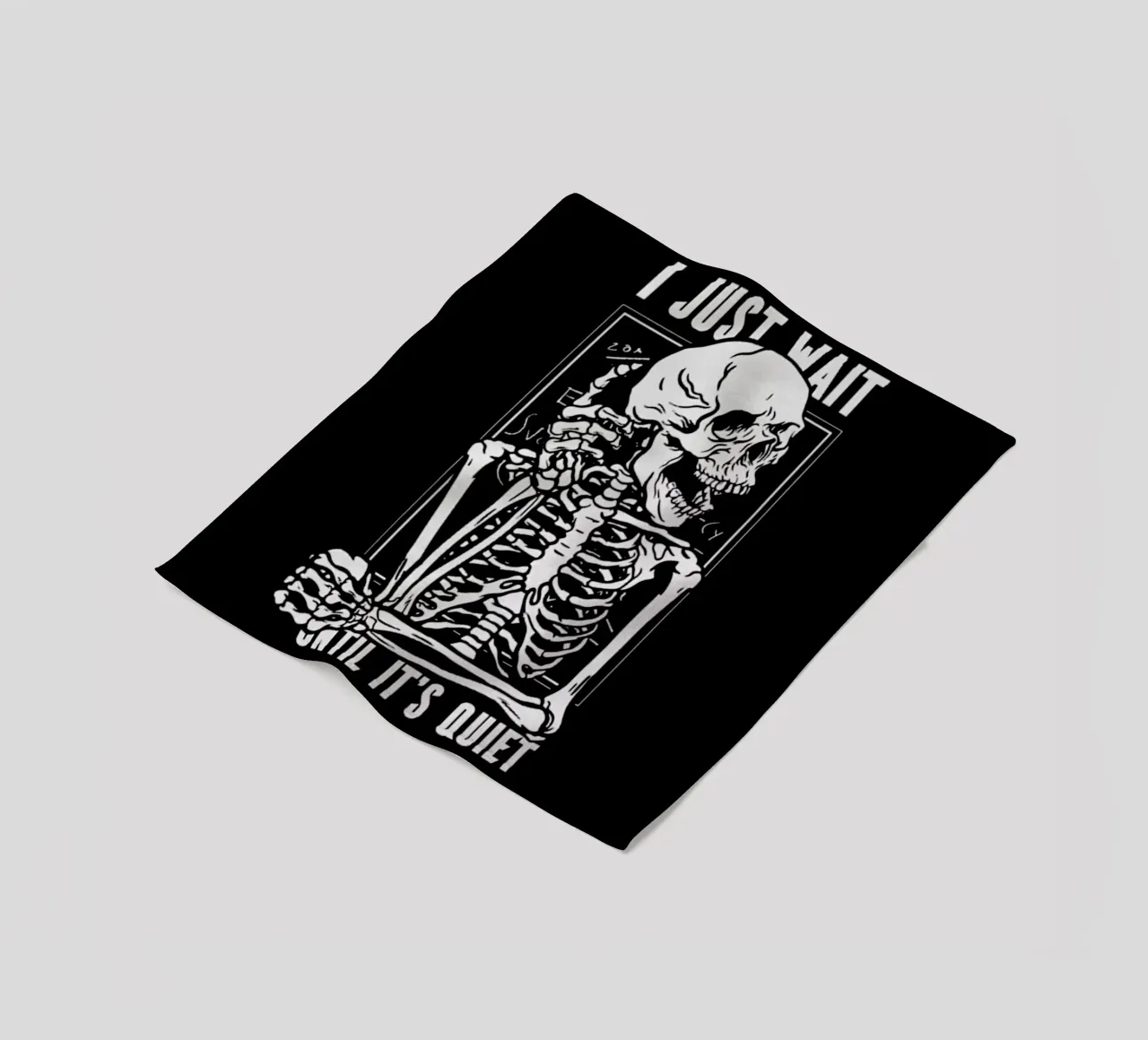 Ich warte einfach Fleecedecke von Gunawan Rb