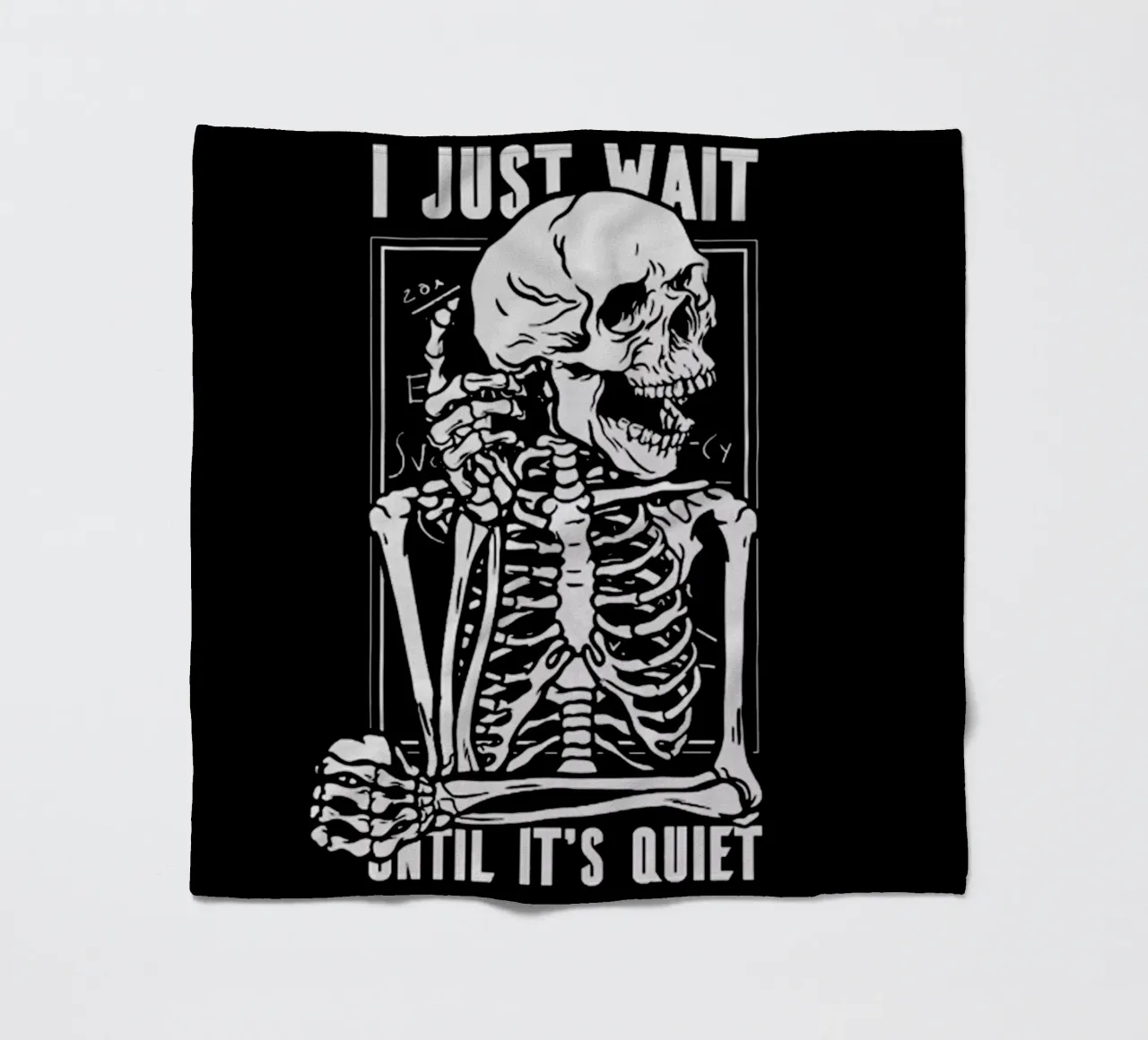 Ich warte einfach Fleecedecke von Gunawan Rb