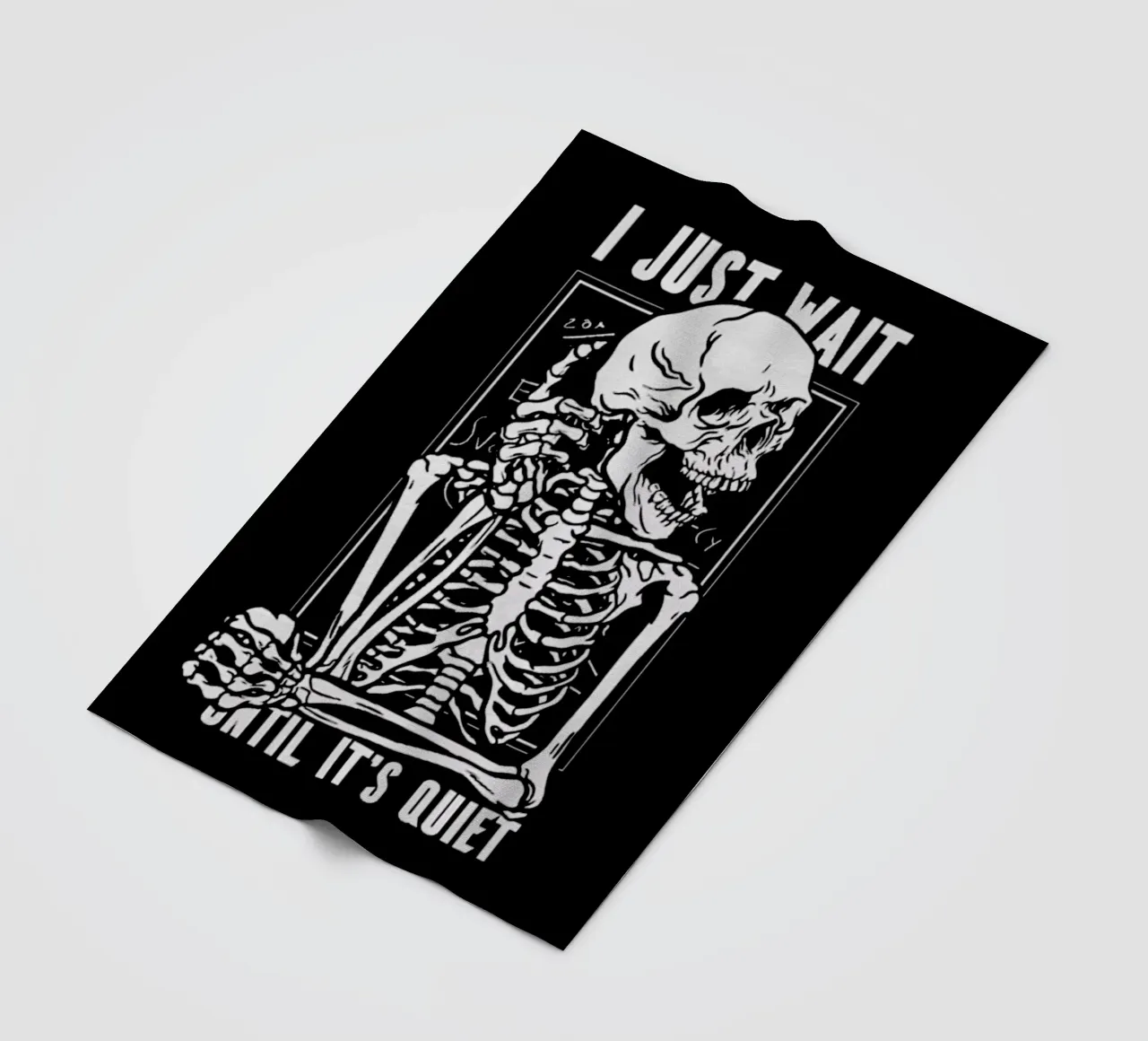 Ich warte einfach Fleecedecke von Gunawan Rb