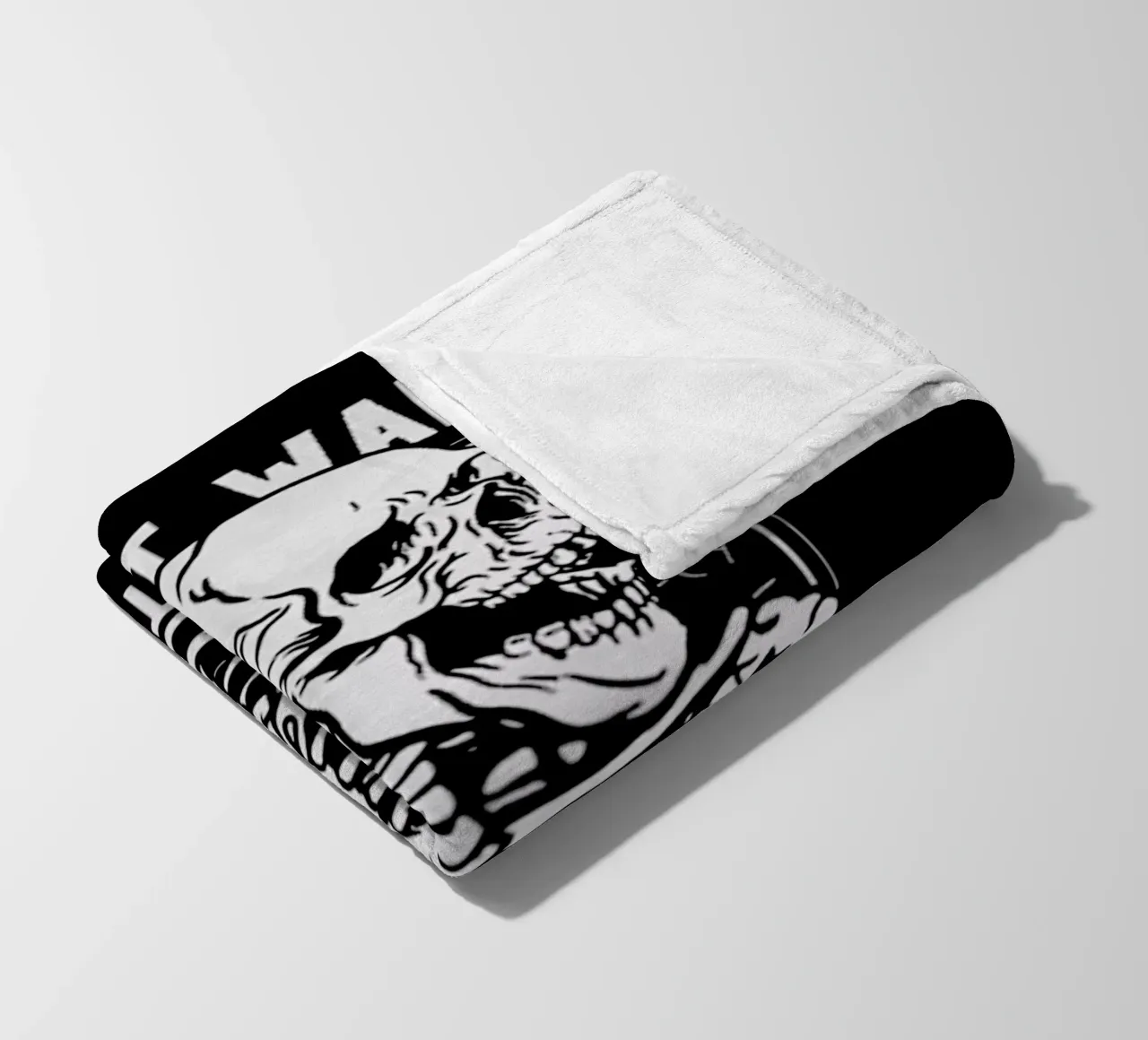 Ich warte einfach Fleecedecke von Gunawan Rb