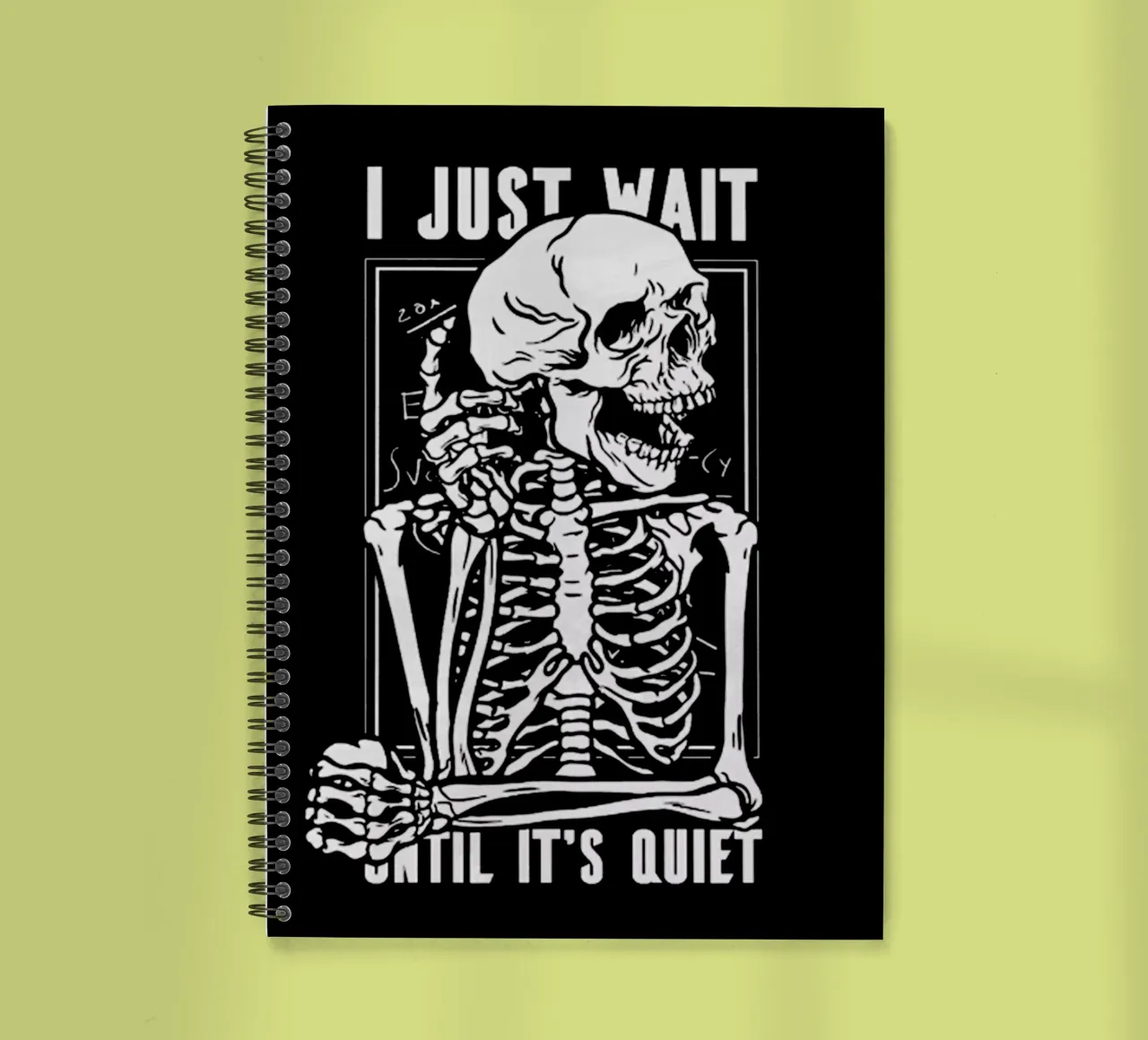 I just Wait spiral notebook by Gunawan Rb