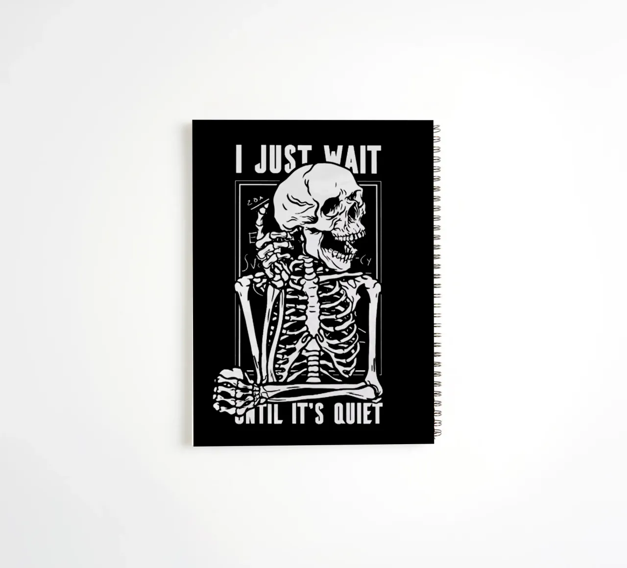 I just Wait spiral notebook by Gunawan Rb