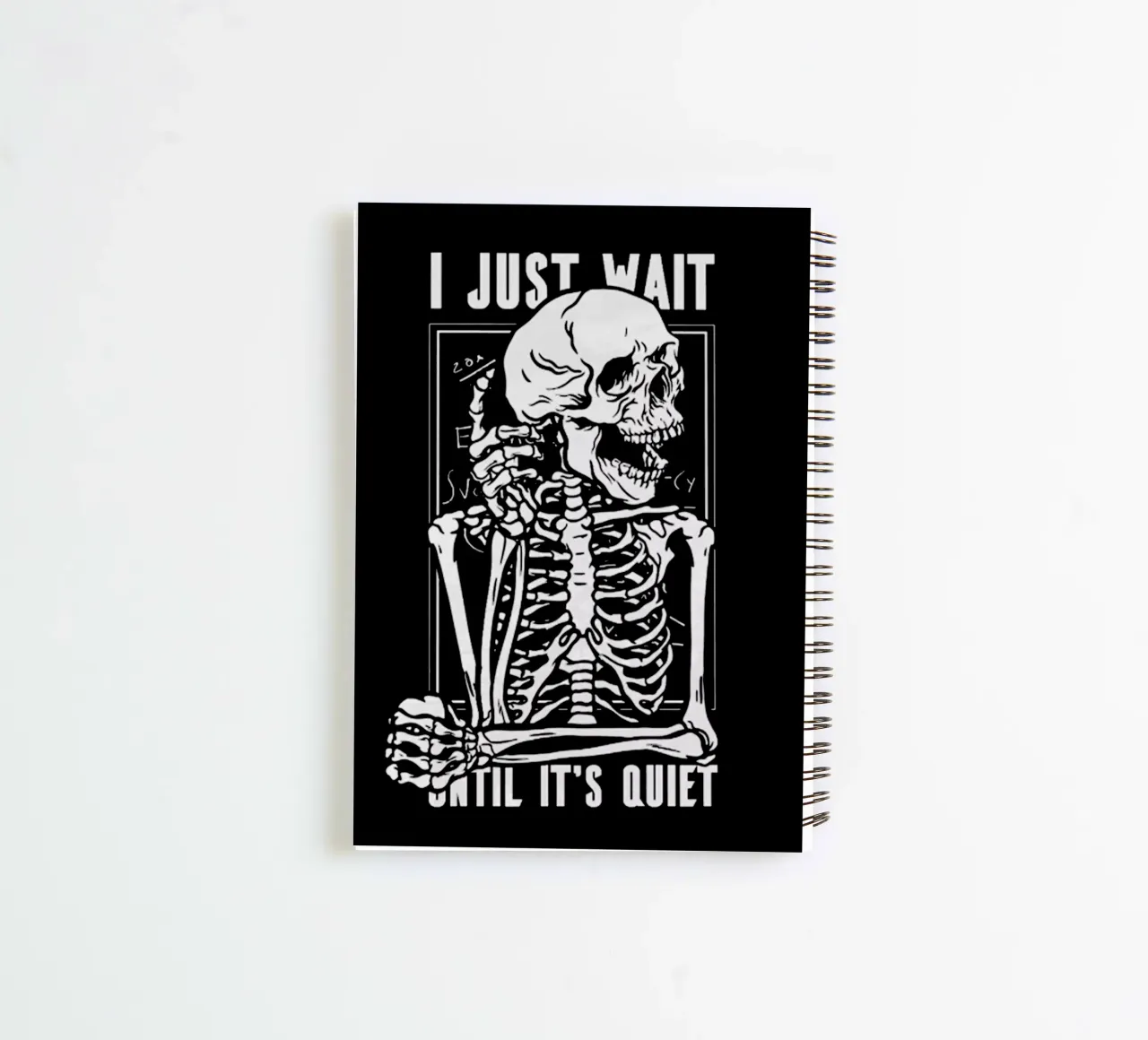 I just Wait spiral notebook by Gunawan Rb