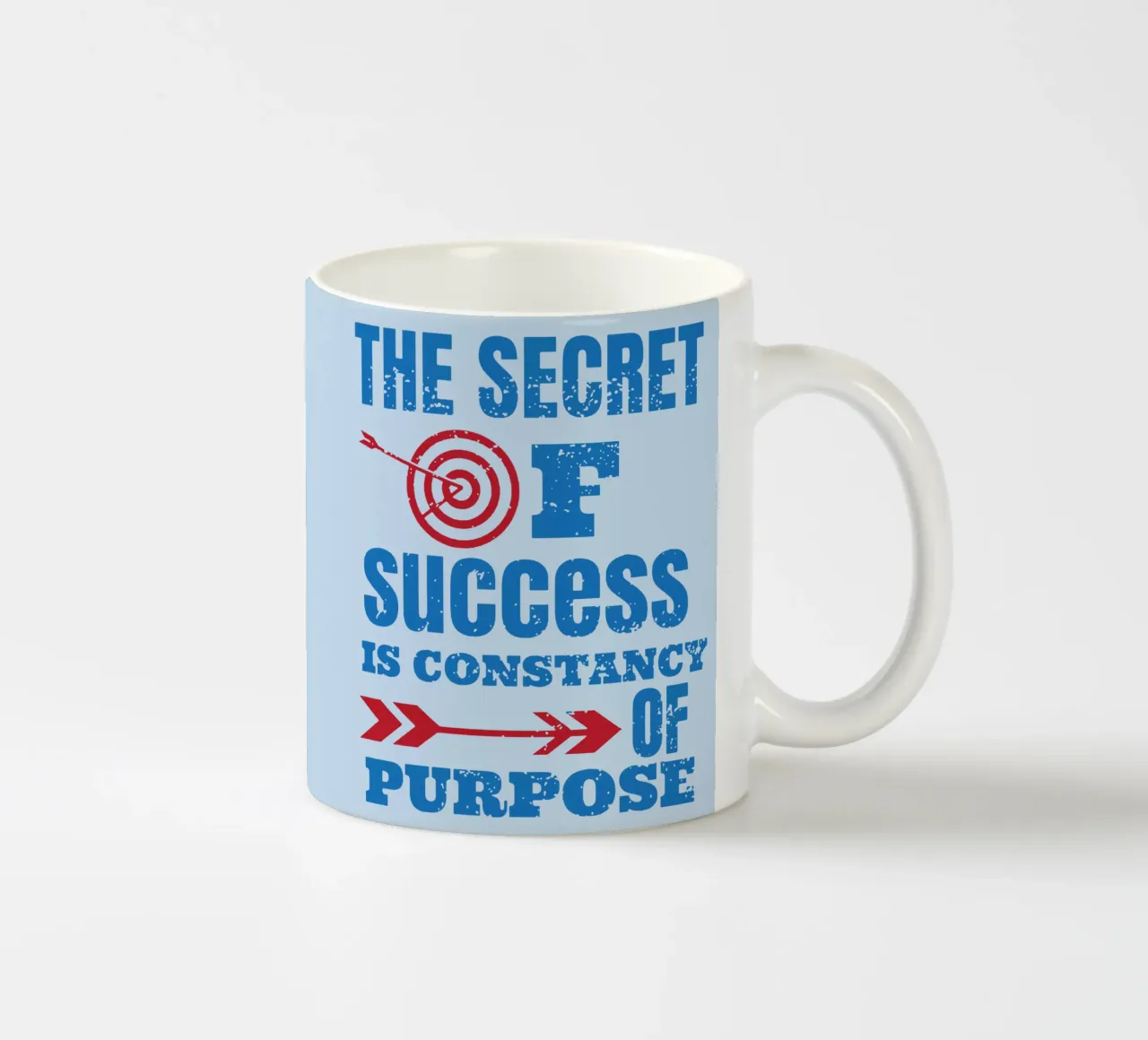 Le secret de la réussite, c'est la constance de l'objectif mug en céramique de Gunawan Rb