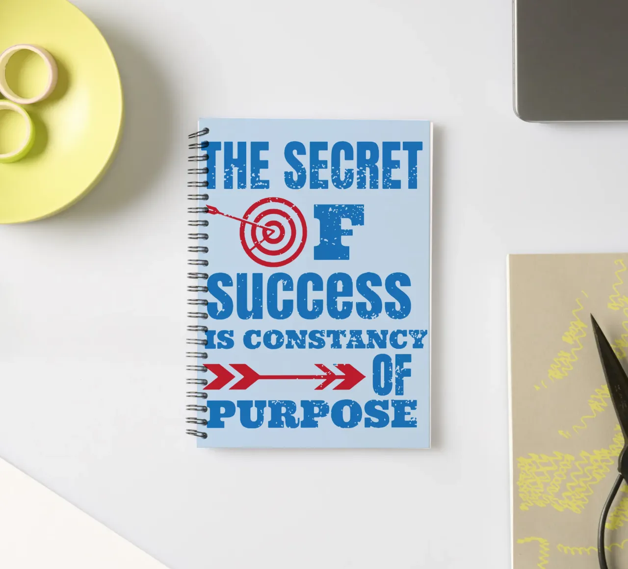 The Secret of success is Constancy of Purpose spiral notebook by Gunawan Rb