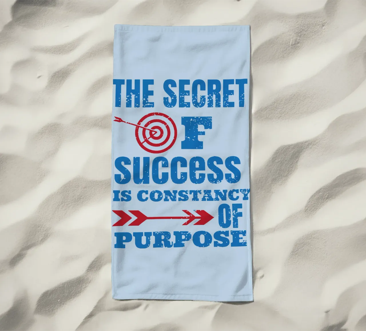 The Secret of success is Constancy of Purpose beach towel by Gunawan Rb