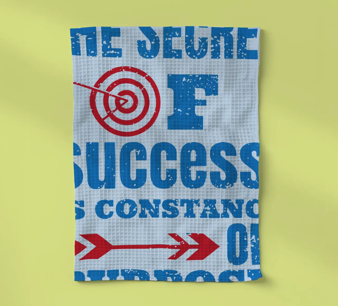 Le secret de la réussite, c'est la constance de l'objectif torchon de Gunawan Rb