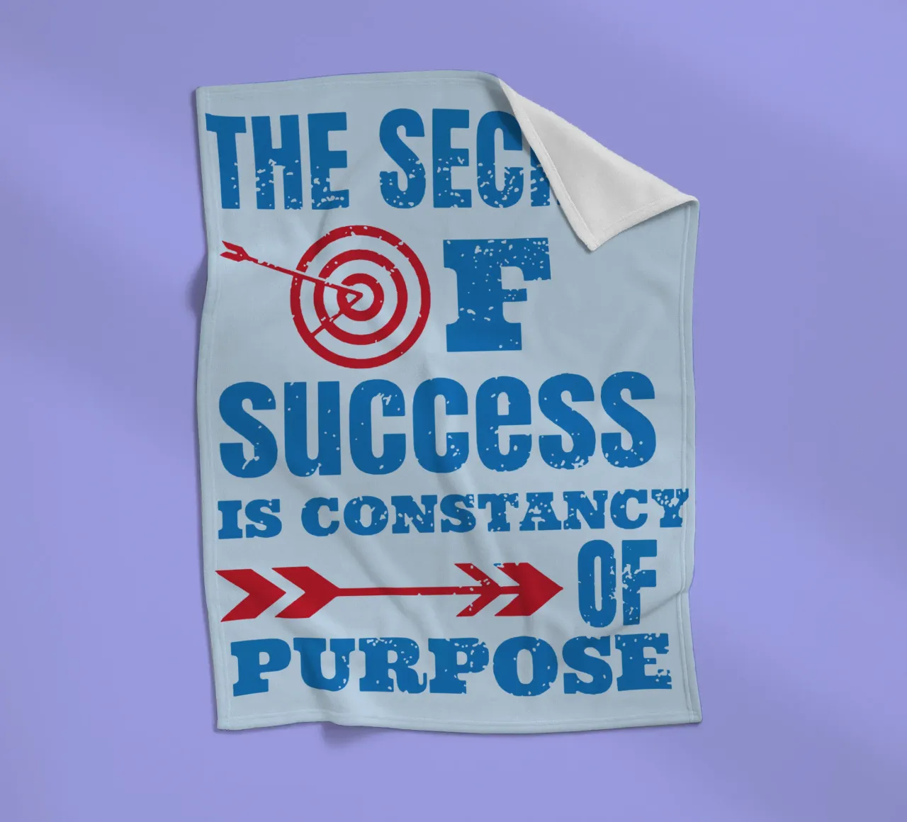 The Secret of success is Constancy of Purpose fleece blanket by Gunawan Rb