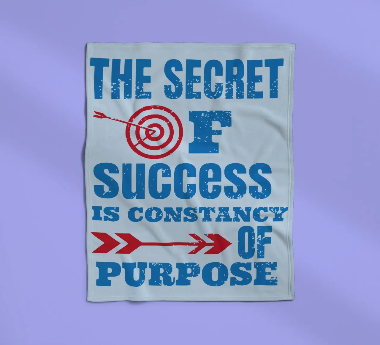 The Secret of success is Constancy of Purpose fleece blanket by Gunawan Rb