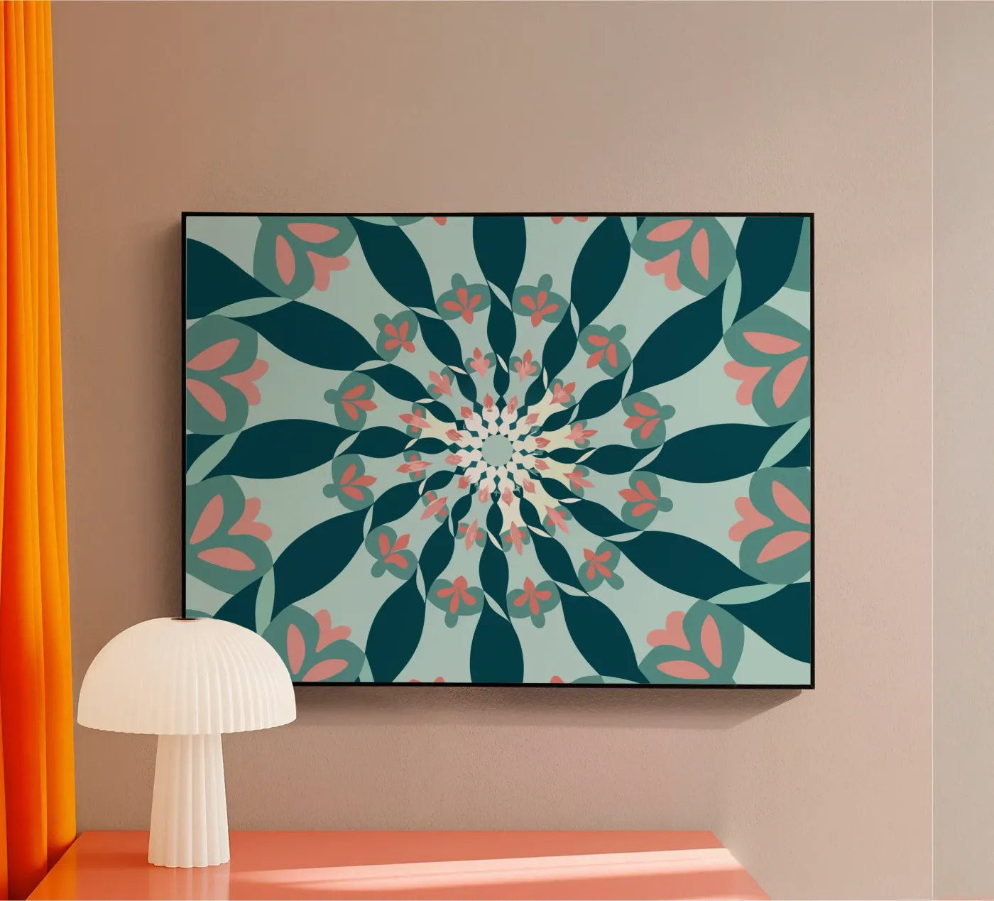 Floral Mandala acrylic glass by SPECIAL FLOWER PATTERNS