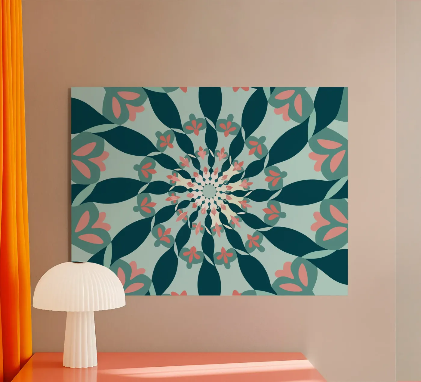 Floral Mandala acrylic glass by SPECIAL FLOWER PATTERNS