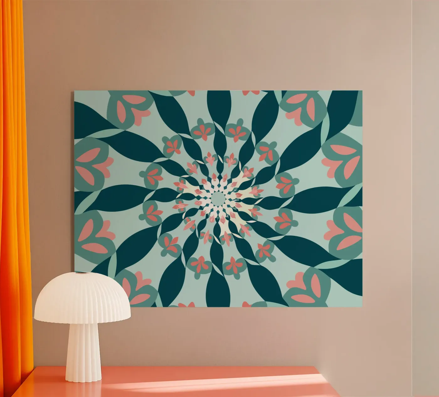 Mandala floreale plexiglass da SPECIAL FLOWER PATTERNS
