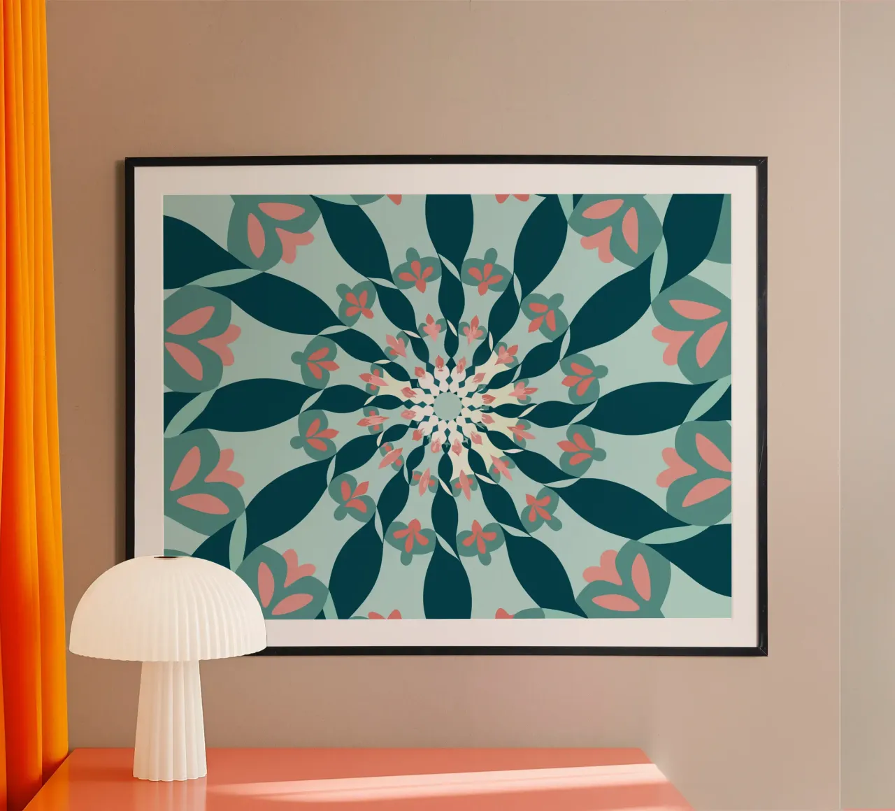 Mandala floreale poster da SPECIAL FLOWER PATTERNS