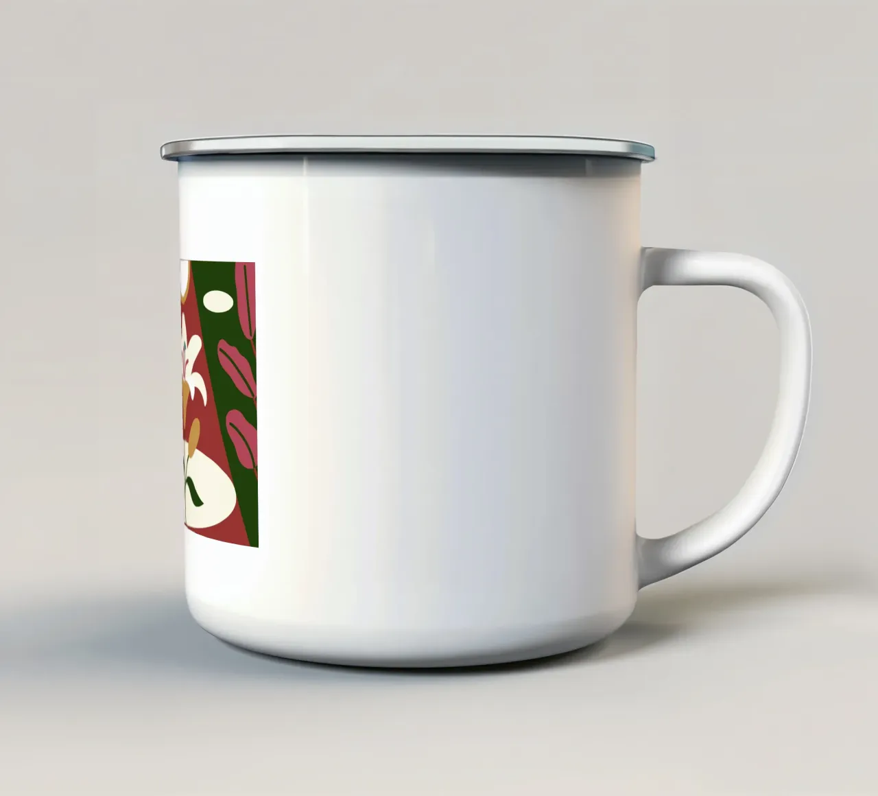 Fiore di giglio tazza in smalto da SPECIAL FLOWER PATTERNS