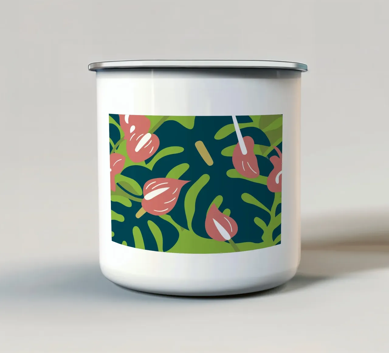 Fiore di Anthurium tazza in smalto da SPECIAL FLOWER PATTERNS