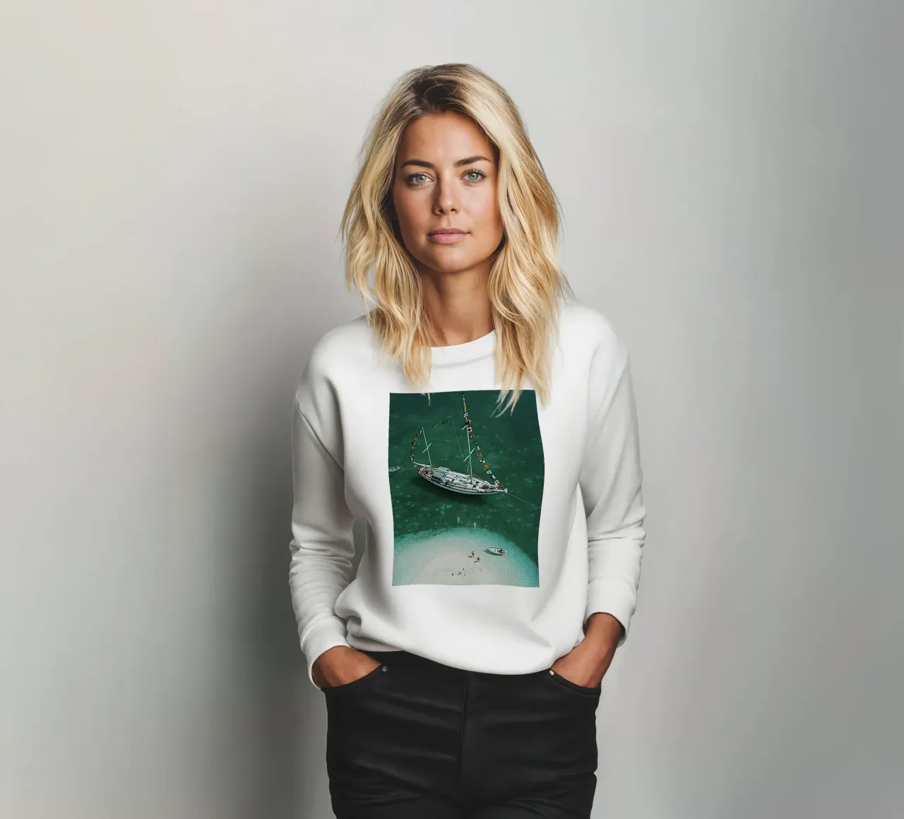 Slim Aarons - Vacanze a Exuma felpa da furrrstore