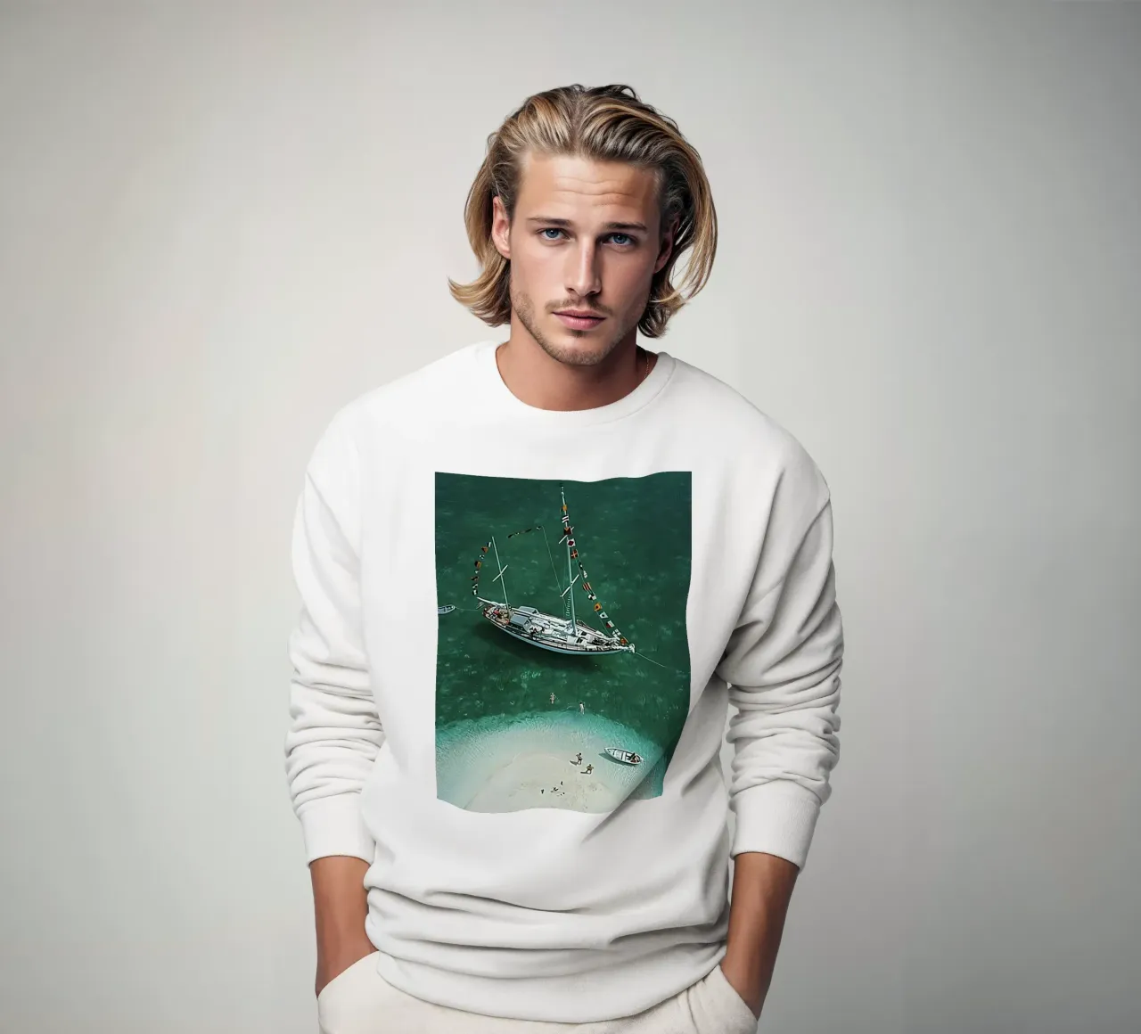 Slim Aarons - Vacanze a Exuma felpa da furrrstore