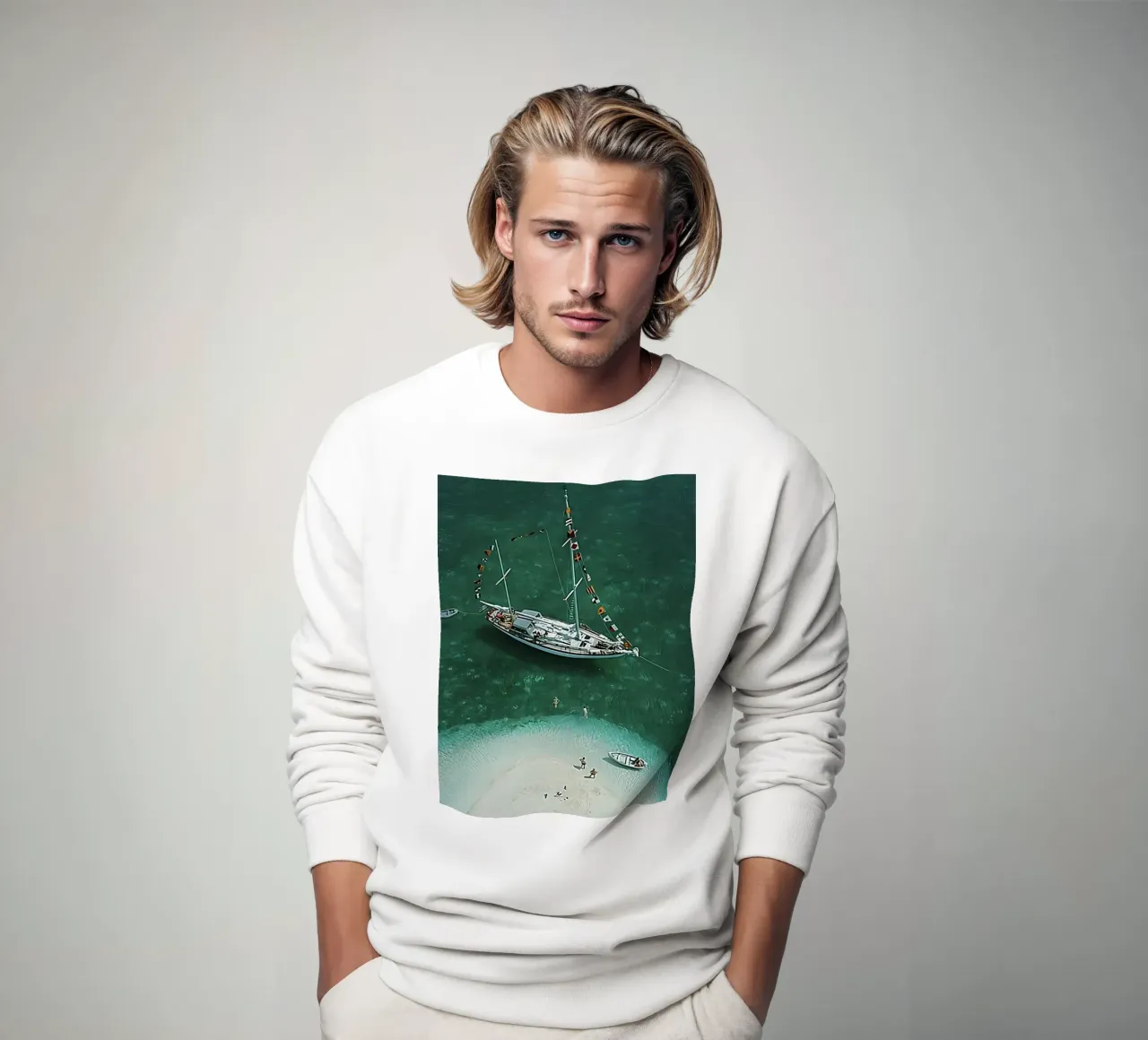 Slim Aarons - Vacanze a Exuma felpa da furrrstore