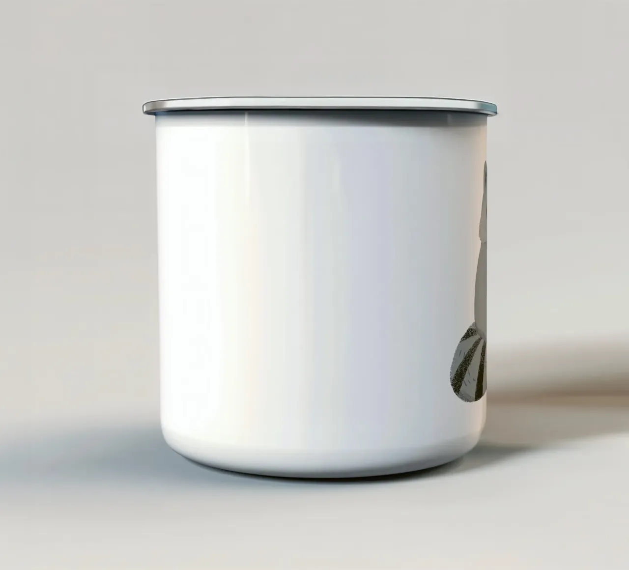 Ladro di biscotti - Illustrazione di un simpatico procione tazza in smalto da VIERUNDFÜNFZIG