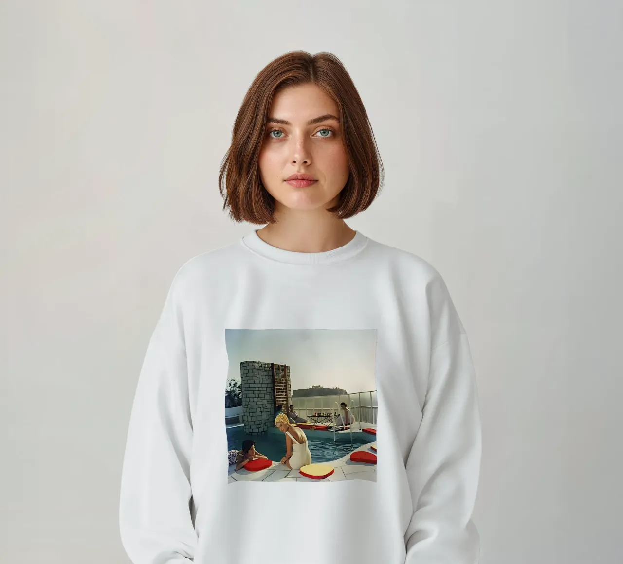 Slim Aarons - Piscina attico felpa da furrrstore