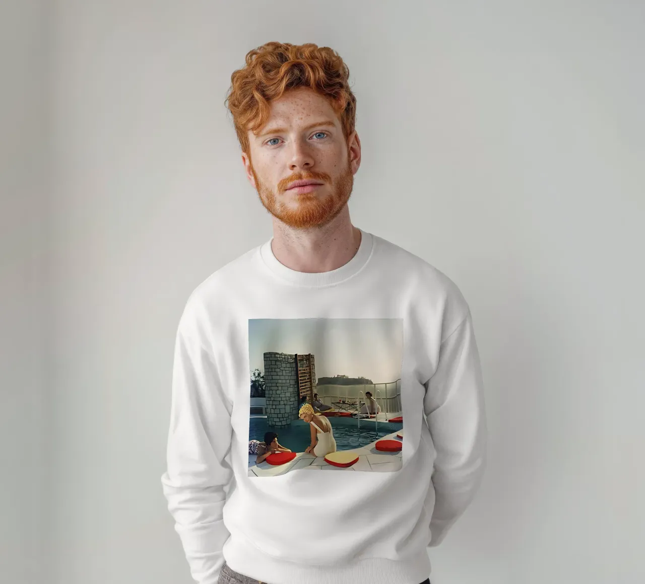 Slim Aarons - Piscina attico felpa da furrrstore