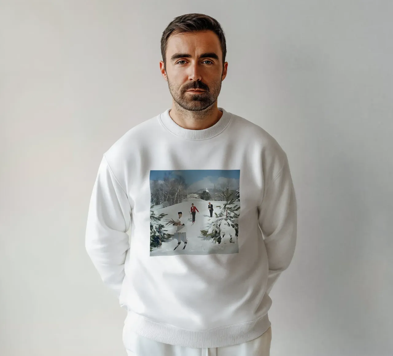 Slim Aarons - Camerieri sciatori felpa da furrrstore