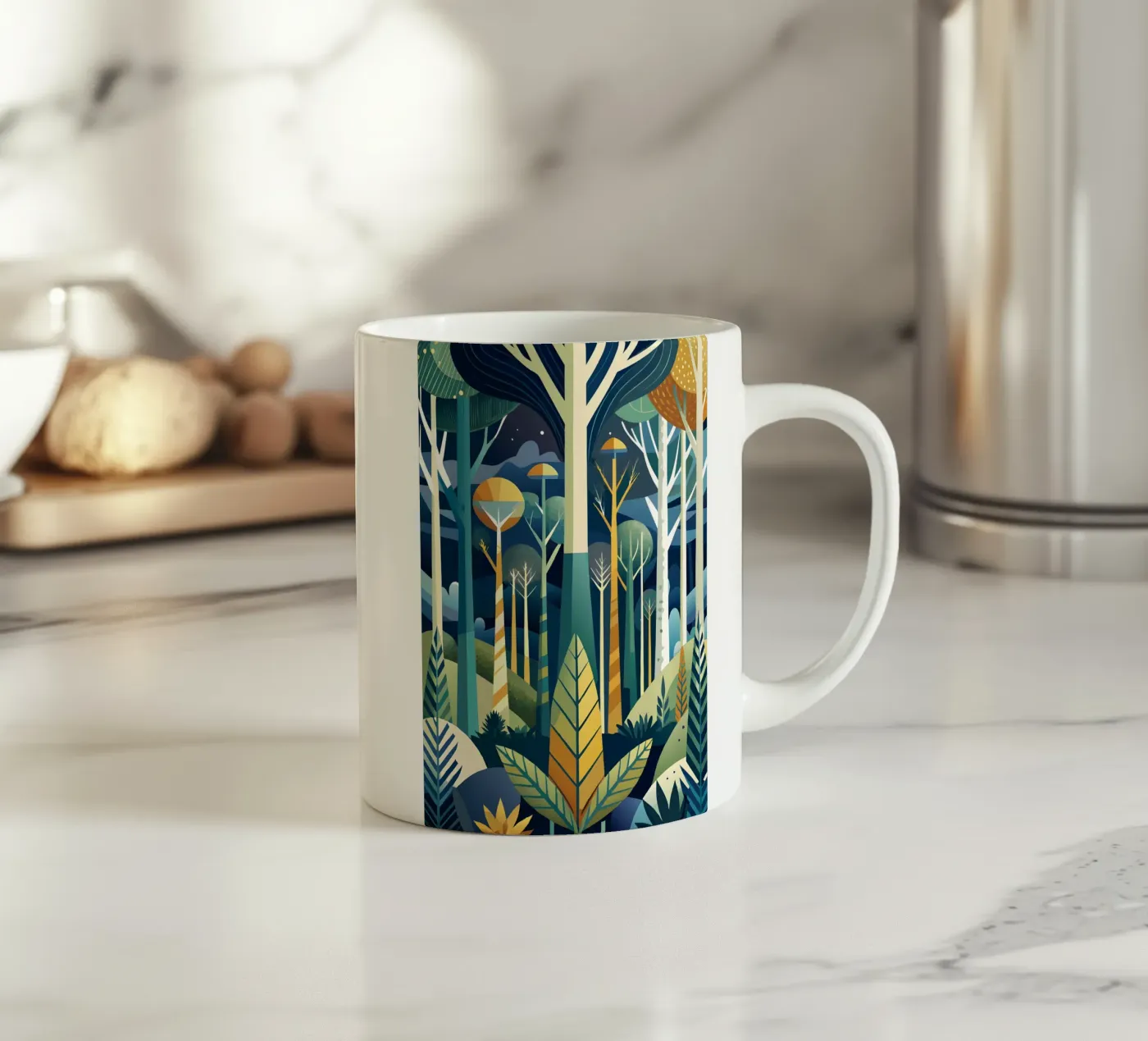 Enchanted Forest ceramic mug by Artistic-shop