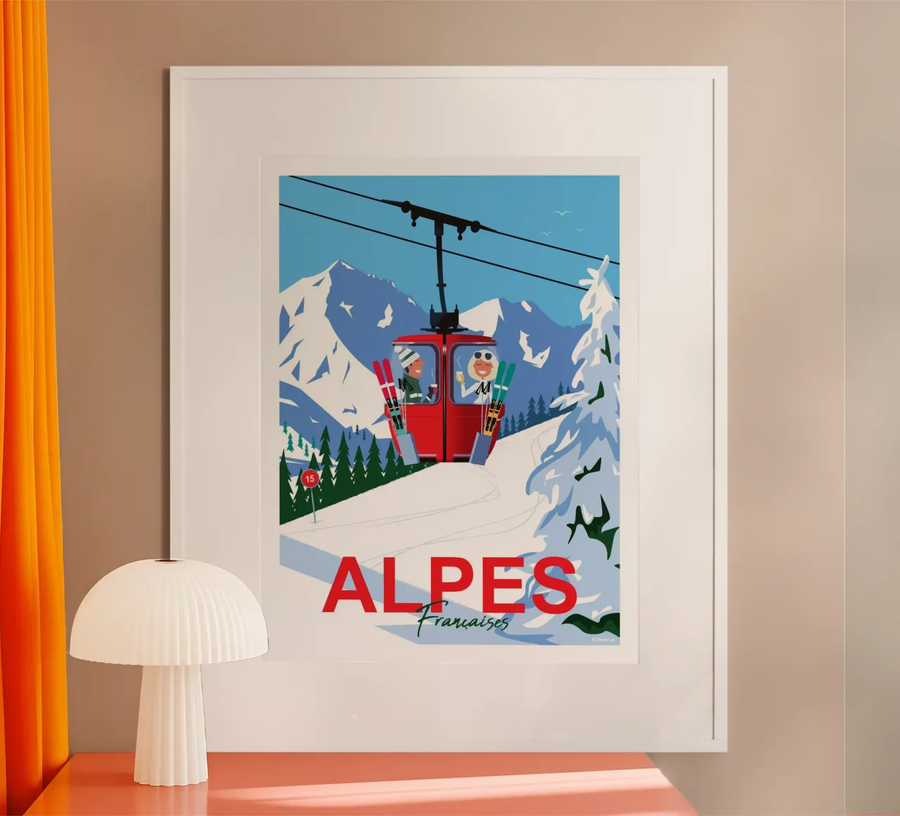 Alpi francesi carta hahnemühle da Raphaël Delerue