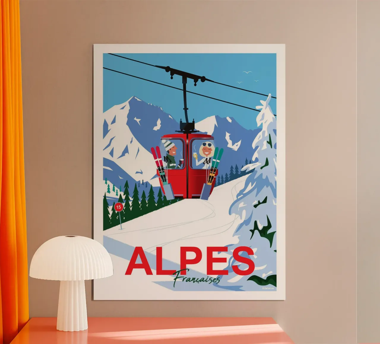 Alpi francesi carta hahnemühle da Raphaël Delerue